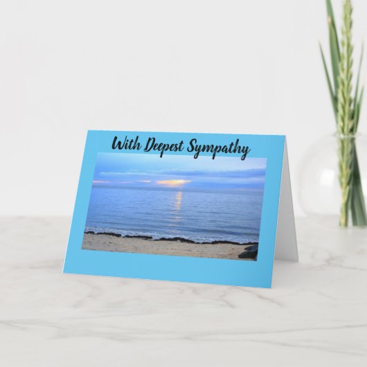 "ZO SORRY VOOR UW VERLIES"-KAART KAART (Voorkant)