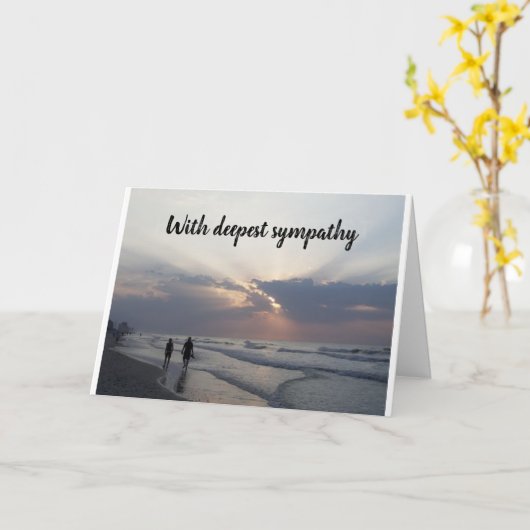 "ZO SORRY VOOR UW VERLIES"-KAART KAART (Gele Bloem)