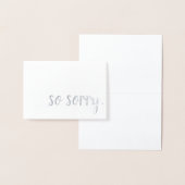 zo sorry zilverfolie folie kaarten (Display)