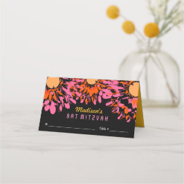 ZO  SPRING Bat Mitzvah Seating Escort Kaart Plaatskaartje