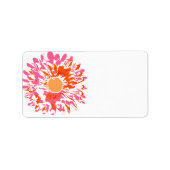 Zo Spring Flower Baby Naming Etiket (Voorkant)