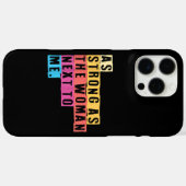 Zo sterk als de vrouwen naast me vrouwen empowerme Case-Mate iPhone case (Achterkant (horizontaal))