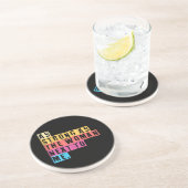 Zo sterk als de vrouwen naast me vrouwen empowerme zandsteen onderzetter (Zijkant)