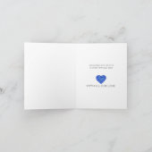 Zo sterke liefde saffier 45e jubileum kaart (Binnen)