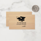 Zo Stinking Trots op U Grappig Afstuderen Kaart Notitiekaartje (Voorkant / Achterkant in situ)