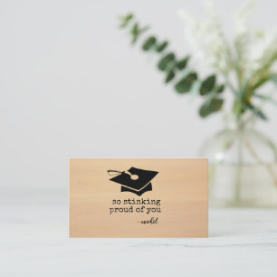 Zo Stinking Trots op U Grappig Afstuderen Kaart Notitiekaartje