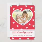 Zo Sweet Hearts Valentijn Fotokaart / Rood Feestdagenkaart (Voorkant)