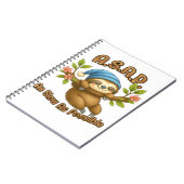 Zo traag mogelijk - Schattigee luiaard ASAP Classi Notitieboek (Linkerzijde)