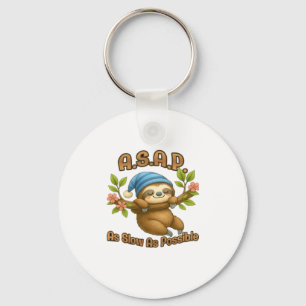 Zo traag mogelijk - Schattigee luiaard ASAP Classi Sleutelhanger
