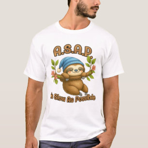 Zo traag mogelijk - Schattigee luiaard ASAP Classi T-shirt
