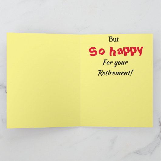 Zo triest! Groot pensioen van grappige meid uit gr Kaart (Binnen)