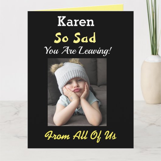 Zo triest! Grote pensionering van de groep Funny G Kaart (Voorkant)