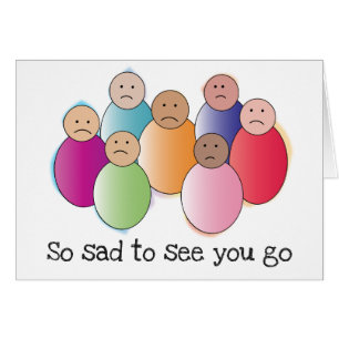 Zo triest om je te zien gaan