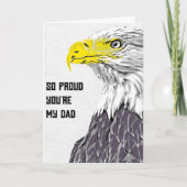 Zo trots dat jij mijn vader bent (arend) Vaderdagk Kaart (Voorkant)