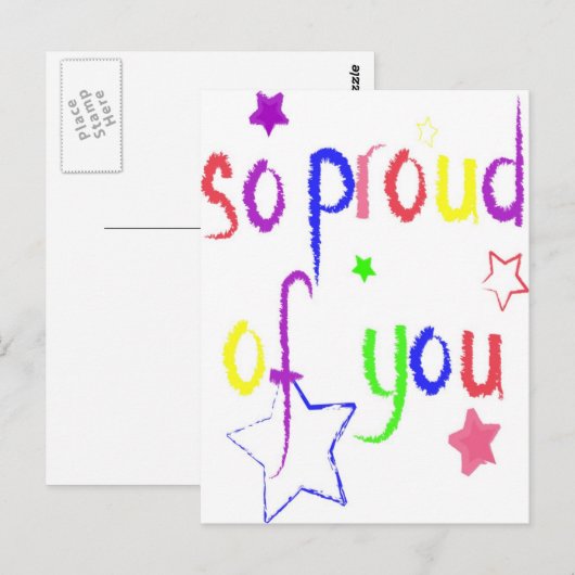 Zo trots op je briefkaart (Voorkant / Achterkant)