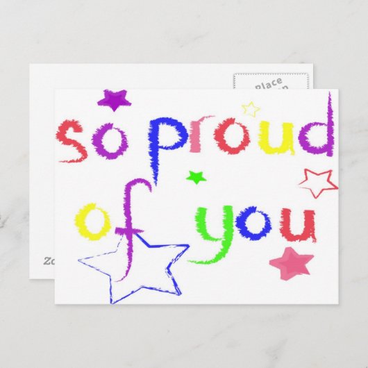 Zo trots op je briefkaart (Voorkant / Achterkant)