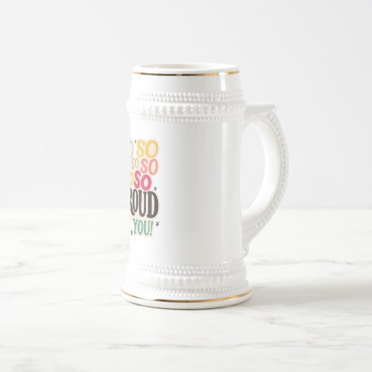 'Zo trots op je' sticker Bierpul (Voorkant rechts)