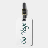 zo vaag bagagelabel (Voorkant verticaal)