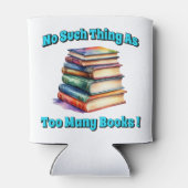 Zo veel als te veel boeken! blikjeskoeler (Achterkant)