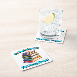 Zo veel als te veel boeken! kartonnen onderzetters