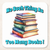 Zo veel als te veel boeken! kartonnen onderzetters (Voorkant)