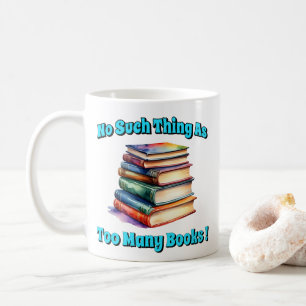 Zo veel als te veel boeken! koffiemok