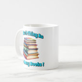Zo veel als te veel boeken! koffiemok (Voorkant links)