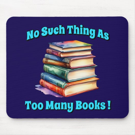 Zo veel als te veel boeken! muismat (Voorkant)