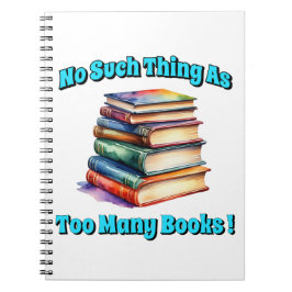 Zo veel als te veel boeken! notitieboek