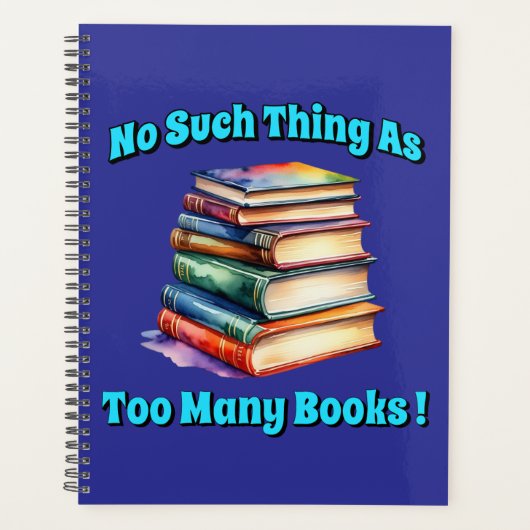 Zo veel als te veel boeken! planner (Voorkant)