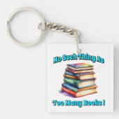 Zo veel als te veel boeken! sleutelhanger (voorkant)