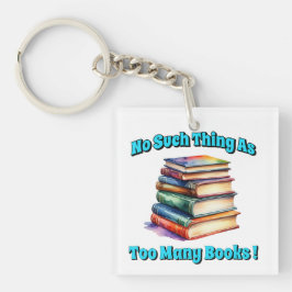 Zo veel als te veel boeken! sleutelhanger