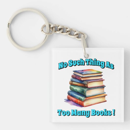 Zo veel als te veel boeken! sleutelhanger (voorkant)