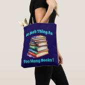 Zo veel als te veel boeken! tote bag (Dichtbij)
