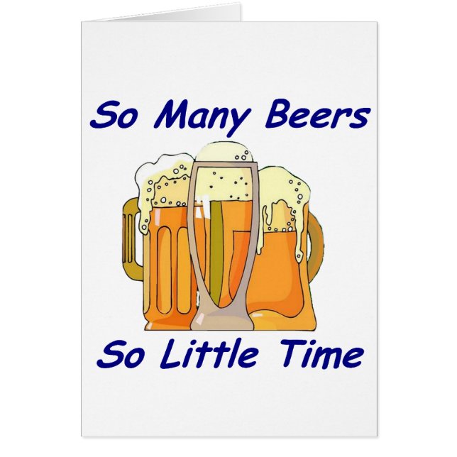 Zo veel bier, zo weinig tijd (Voorkant)