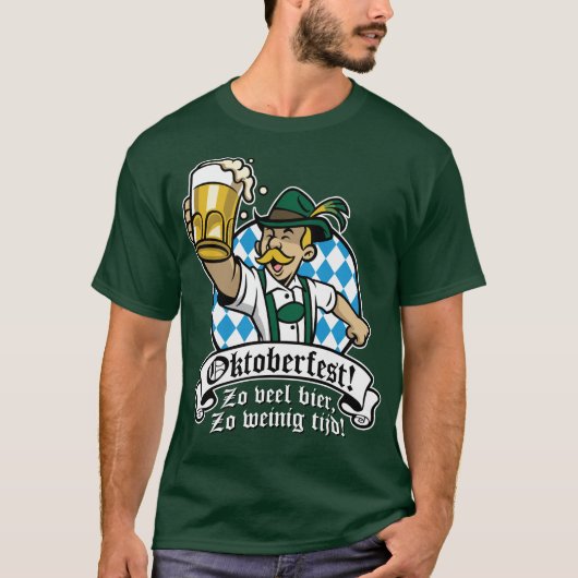 Zo veel bier, Zo weinig tijd! T-shirt (Voorkant)