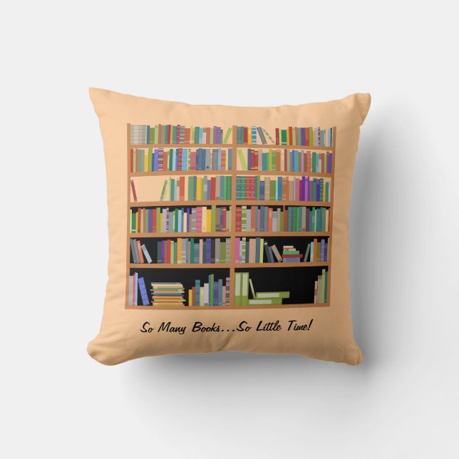 Zo Veel Boeken (aanpasbaar) Kussen (Voorkant)