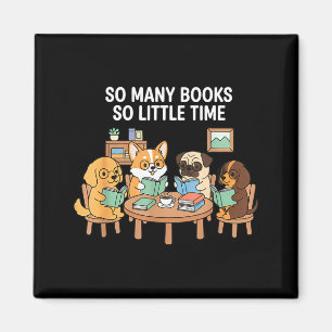 Zo Veel Boeken Weinig Tijd Hond Lezersgroep Magneet