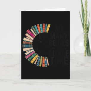 Zo Veel Boeken Weinig Tijd, Retro Boeklievend Boek Kaart