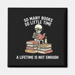 Zo Veel Boeken Weinig Tijd Skelet Lezer  Magneet