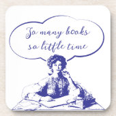 ZO VEEL BOEKEN ZO KLEINE TIJD BIER ONDERZETTER (Voorkant)