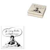 ZO VEEL BOEKEN ZO KLEINE TIJD RUBBERSTEMPEL (Gestempeld)