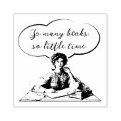 ZO VEEL BOEKEN ZO KLEINE TIJD RUBBERSTEMPEL (Afrduk)