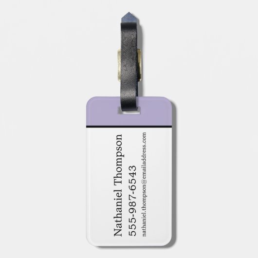 Zo veel boeken, zo weinig tijd bagagelabel (Achterkant verticaal)