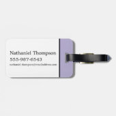 Zo veel boeken, zo weinig tijd bagagelabel (Achterkant horizontaal)