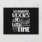 Zo veel boeken zo weinig tijd briefkaart (Voorkant)