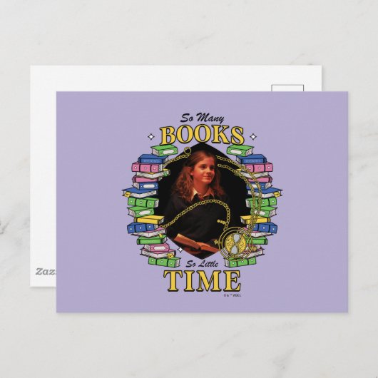 Zo veel boeken, zo weinig tijd briefkaart (Voorkant / Achterkant)