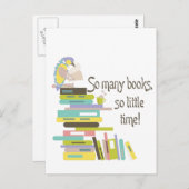 Zo veel boeken, zo weinig tijd Briefkaart (Voorkant / Achterkant)