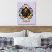 Zo veel boeken, zo weinig tijd canvas afdruk (Insitu (Slaapkamer))