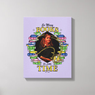 Zo veel boeken, zo weinig tijd canvas afdruk